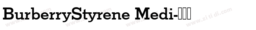 BurberryStyrene Medi字体转换